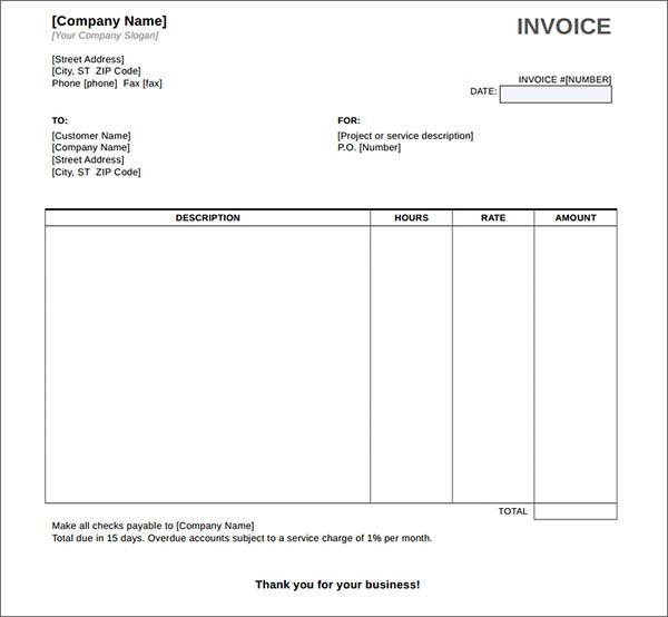 Free Invoice Template Pdf Service Invoice 28 Download Documents In Pdf Word