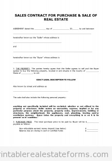 Free Land Contract forms Free Contract to Sell On Land Contract Printable Real