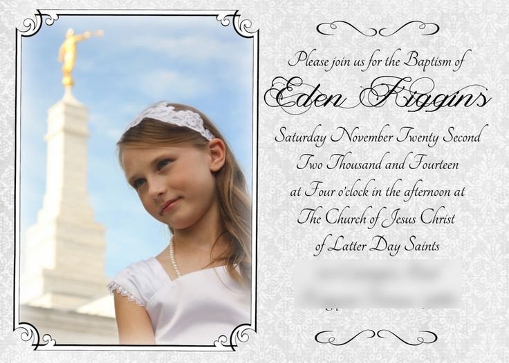 30 Free Lds Baptism Invitation Template