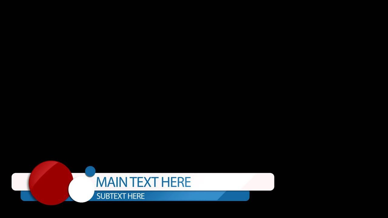 Free Lower Thirds Template Free after Effects Lower Third Template Bubble Pop