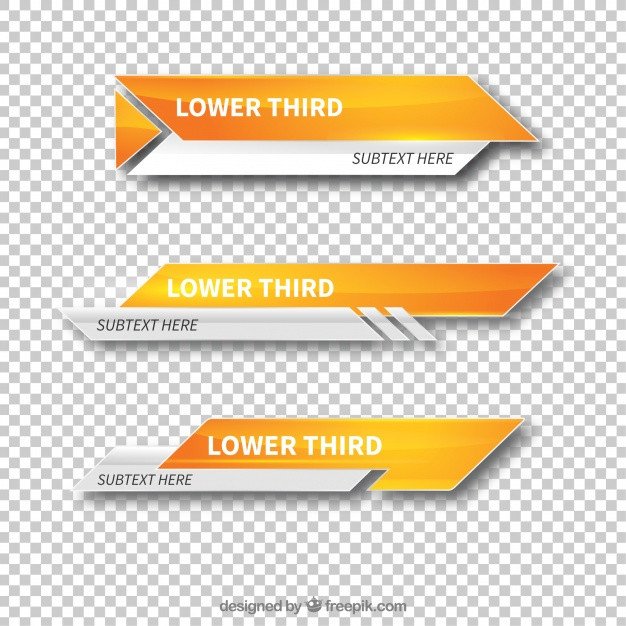 Free Lower Thirds Templates Modern Lower Third Templates Vector
