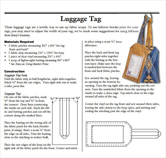 Free Luggage Tag Template Sample Luggage Tag Template 28 Free Documents In Pdf Psd