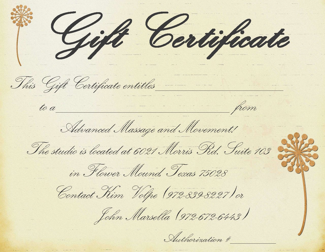 Free Massage Gift Certificate Template Massage Gift Certificate Templates