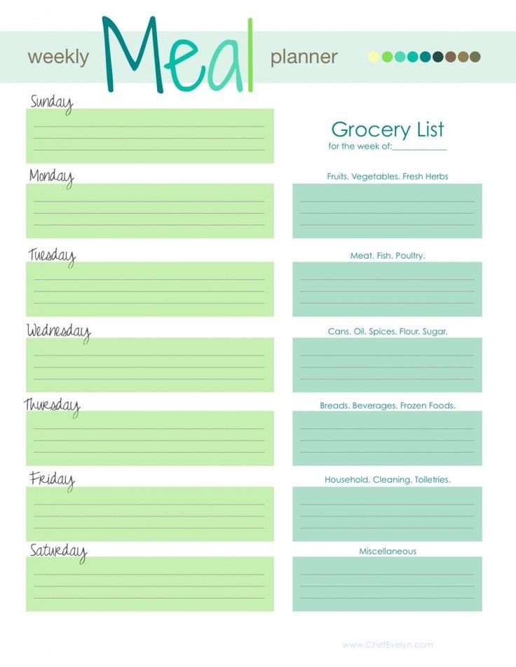 Free Meal Planner Template Best 25 Meal Planning Templates Ideas On Pinterest