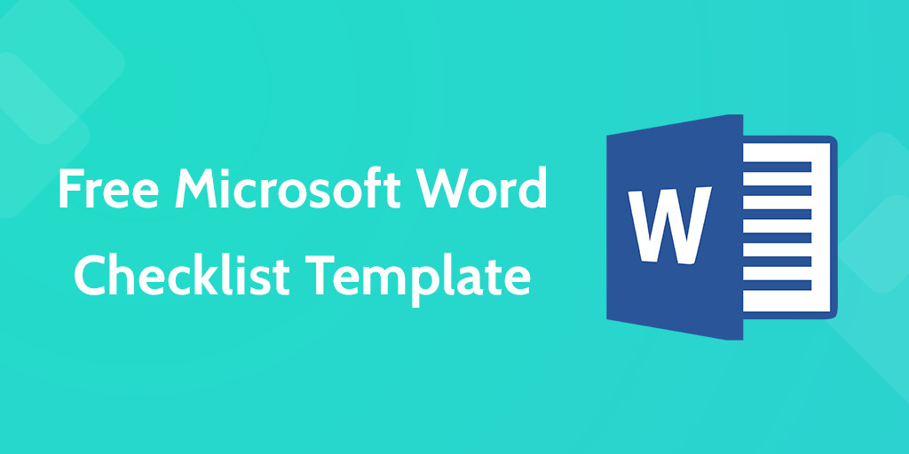 Free Microsoft Word Templates Download Your Free Microsoft Word Checklist Template