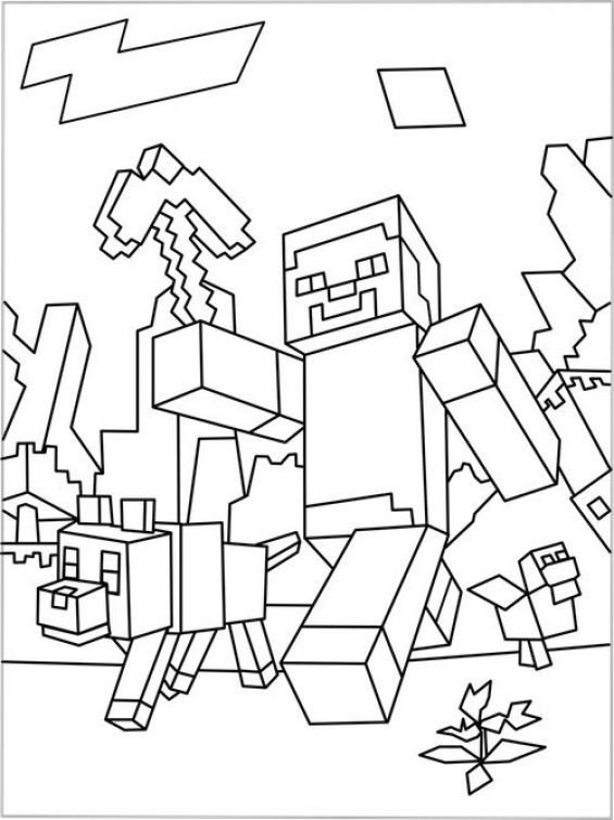 Free Minecraft Coloring Pages Free Minecraft Coloring Sheet to Print Out