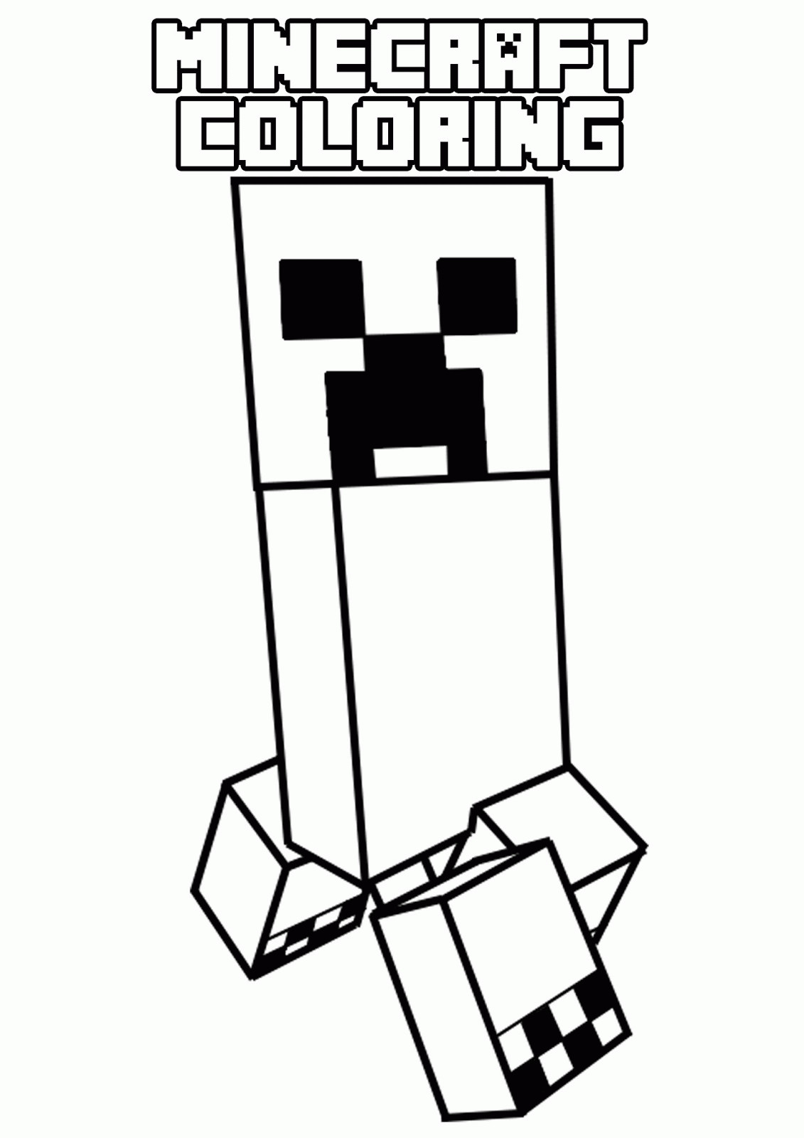 Free Minecraft Coloring Pages Printable Minecraft Coloring Pages Coloring Home