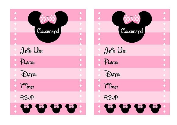 Free Minnie Mouse Invitations Free Pink Minnie Mouse Birthday Party Printables