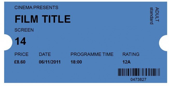 Free Movie Ticket Template 40 Free Editable Raffle & Movie Ticket Templates