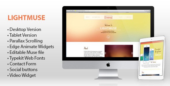 Free Muse Templates Responsive Responsive Adobe Muse Templates &amp; themes