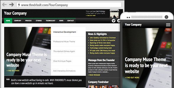 Free Muse Templates Responsive Responsive Adobe Muse Templates &amp; themes