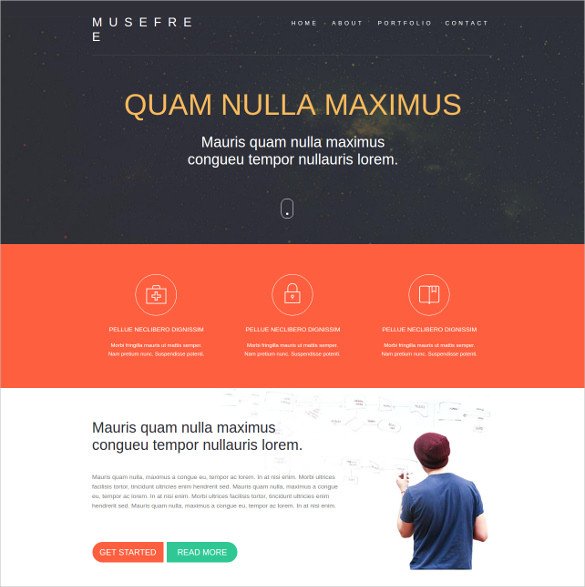 Free Muse Website Templates 21 Free Muse themes &amp; Templates