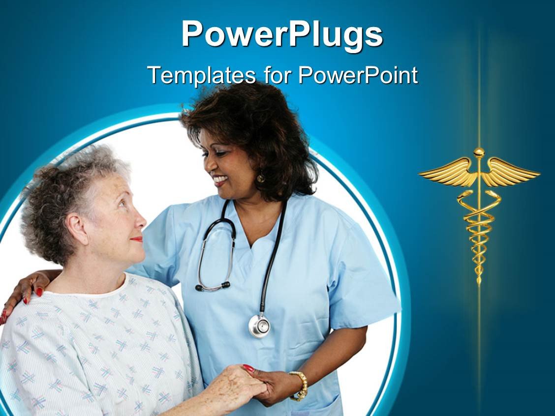 Free Nursing Powerpoint Templates Powerpoint Template Elderly Patient Holding Hands with A