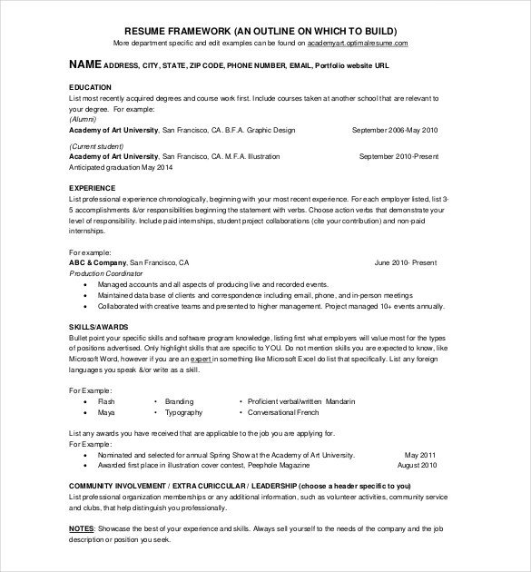 Free One Page Resume Template 41 E Page Resume Templates Free Samples Examples