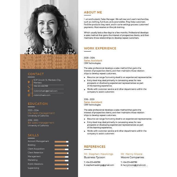 Free One Page Resume Template 41 E Page Resume Templates Free Samples Examples