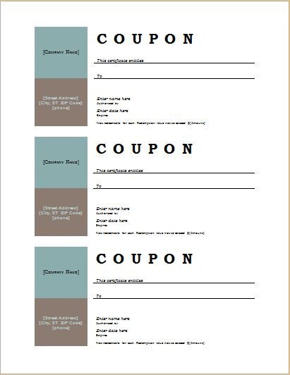 Free Online Coupon Maker Template How to Make Coupons with Sample Coupon Templates