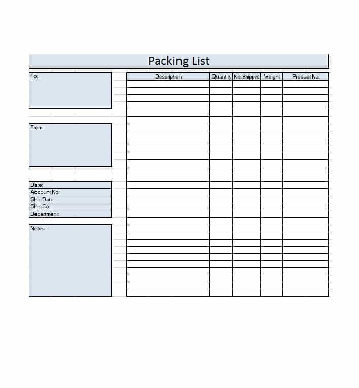 Free Packing Slip Template 30 Free Packing Slip Templates Word Excel Template