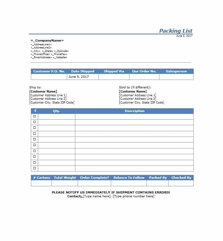 Free Packing Slip Template 30 Free Packing Slip Templates Word Excel Template