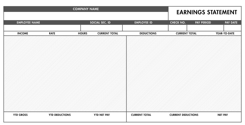 Free Pay Stub Template Excel Free Basic Paystub Template Excel Download – Paystub