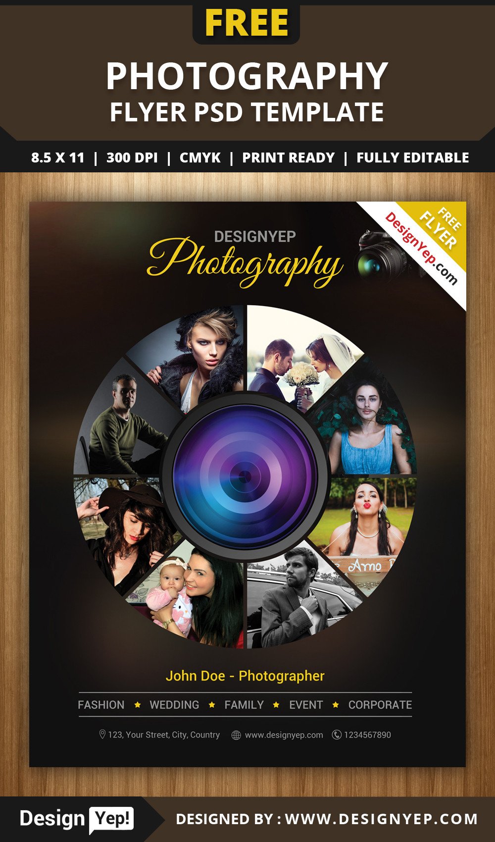Free Photography Flyer Templates Free Graphy Flyer Psd Template Designyep