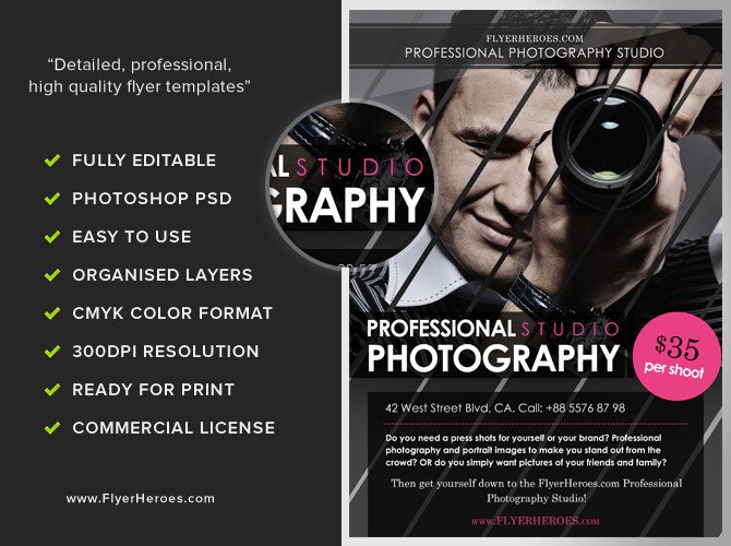 Free Photography Flyer Templates Free Graphy Flyer Template Flyerheroes
