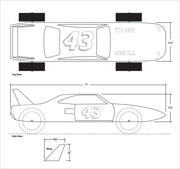 Free Pinewood Derby Templates 27 Awesome Pinewood Derby Templates – Free Sample