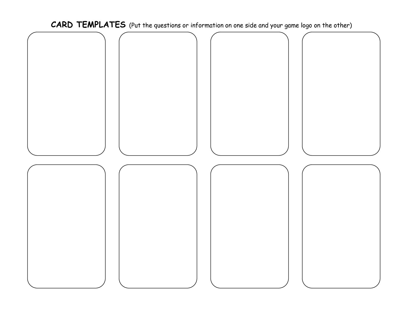 Free Playing Card Template Playing Card Templates – Emmamcintyrephotography