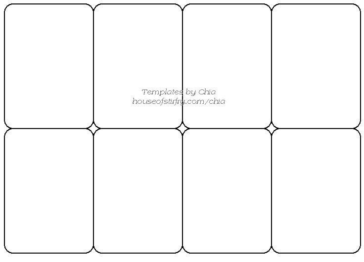 Free Playing Card Template Templete for Playing Cards Artist Trading Cards