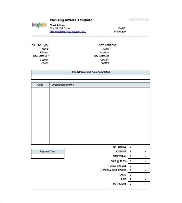 Free Plumbing Invoice Template Plumbing Invoice Template 10 Things You Didn T