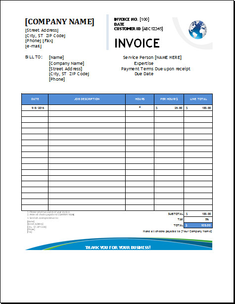 Free Plumbing Invoice Template Plumbing Services Invoice Template