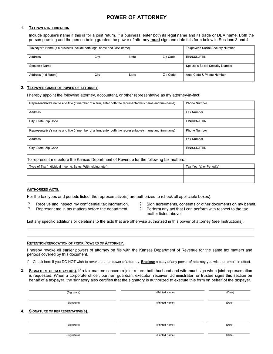 Free Power Of attorney Template 50 Free Power Of attorney forms &amp; Templates Durable