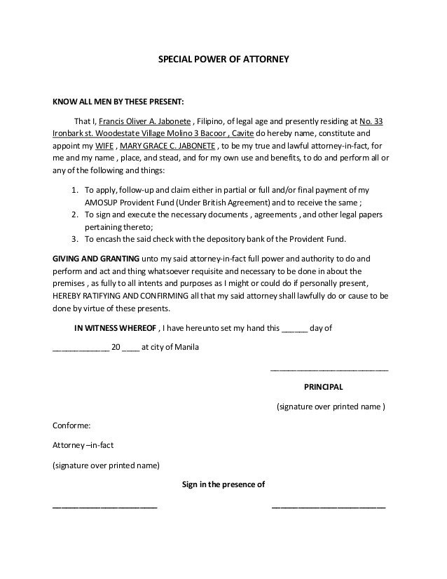 Free Power Of attorney Template Power attorney Template