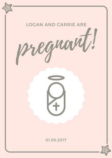 Free Pregnancy Announcement Templates Customize 133 Pregnancy Announcement Templates Online Canva