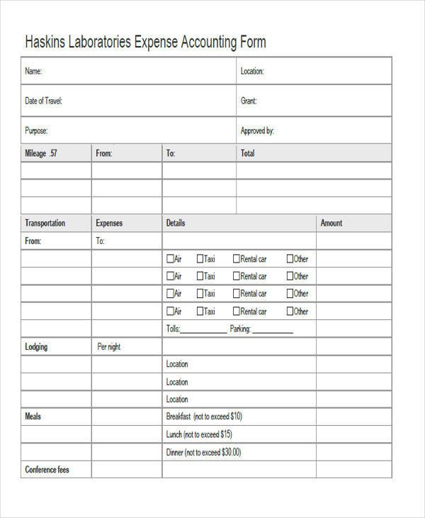 Free Printable Accounting forms 29 Printable Accounting forms