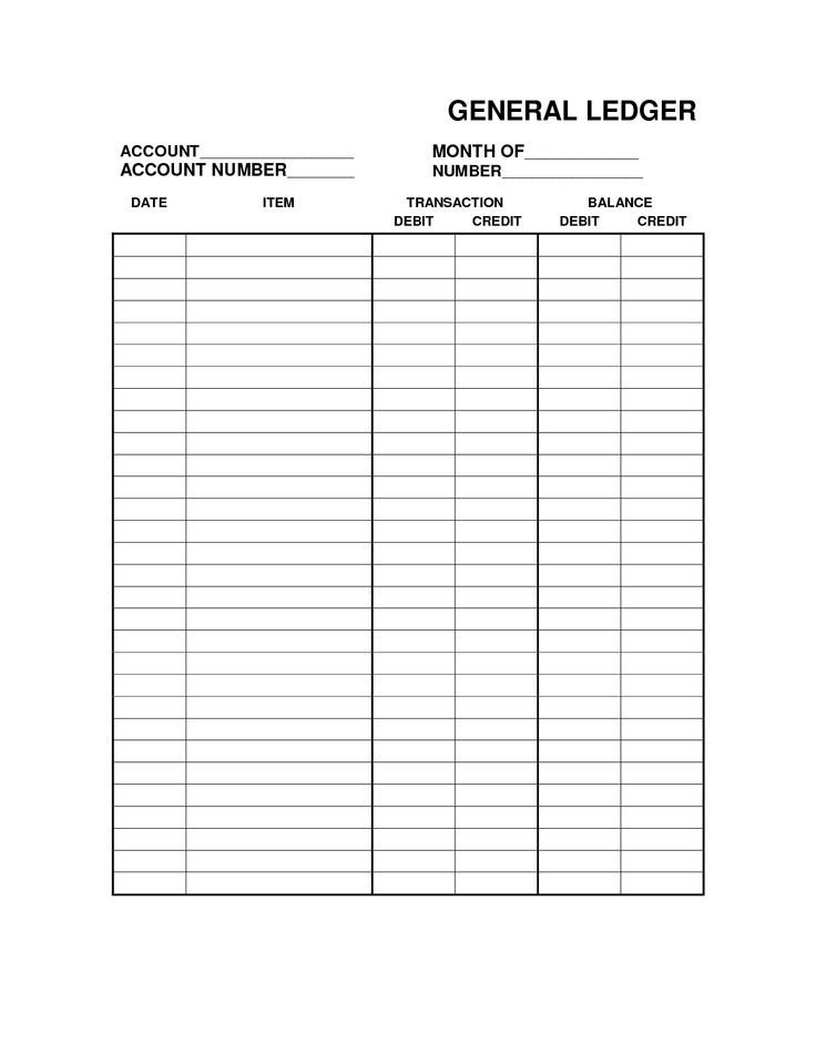 Free Printable Accounting forms Free Printable Bookkeeping Sheets