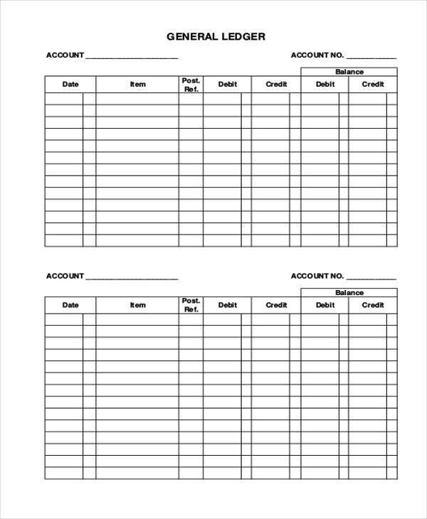 Free Printable Accounting forms Sample Printable Accounting forms 16 Free Documents In