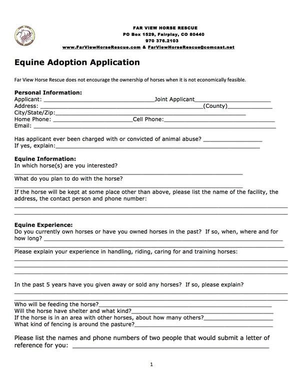 Free Printable Adoption Papers Adoption form