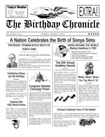 Free Printable Birthday Newspaper 25 Best Ideas About 90th Birthday Gifts On Pinterest