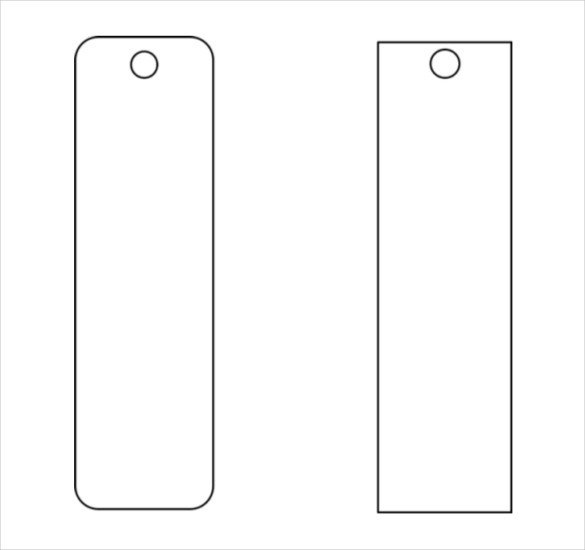 Free Printable Bookmark Templates Blank Funeral Bookmark Template