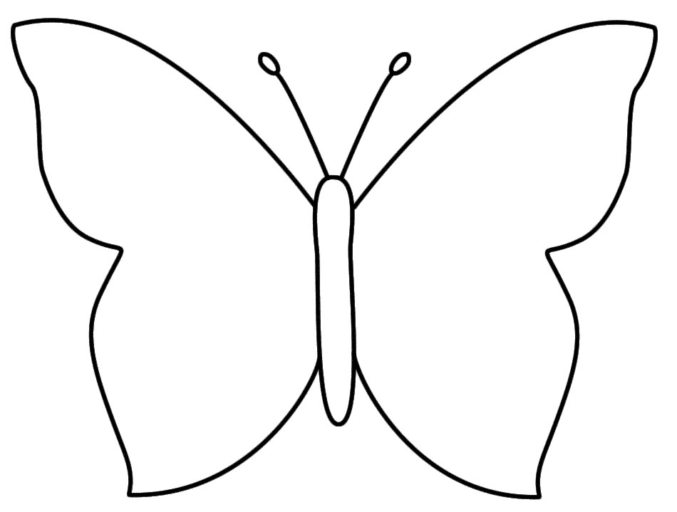 Free Printable butterfly Template butterfly Outline Clipartion