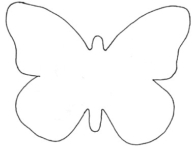 Free Printable butterfly Template butterfly Template for Garland Card Making