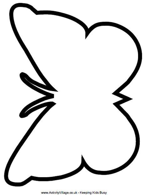 Free Printable butterfly Template butterfly Template On Pinterest