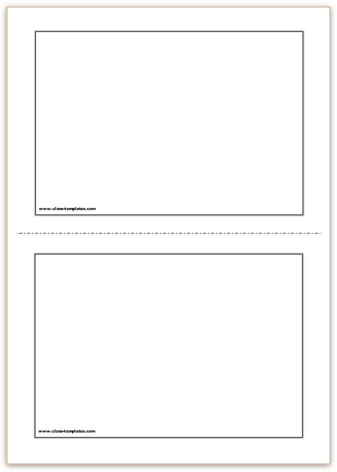 Free Printable Cards Template Free Printable Flash Cards Template