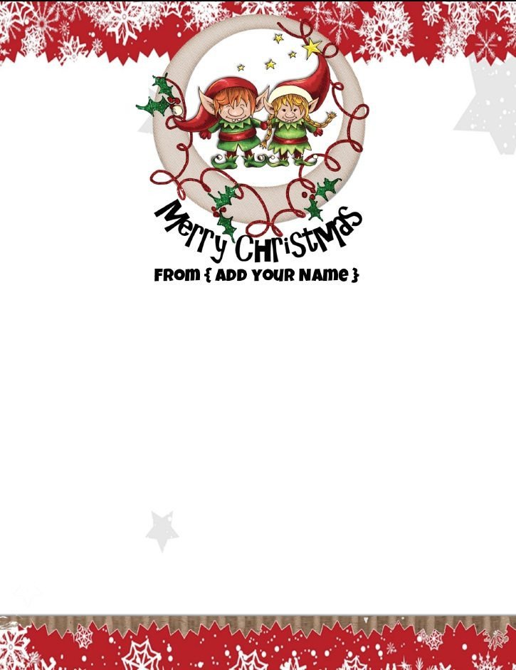 Free Printable Christmas Stationery Free Personalized Christmas Stationery