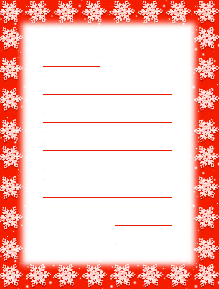 Free Printable Christmas Stationery Free Printable Christmas Snowflake Stationery