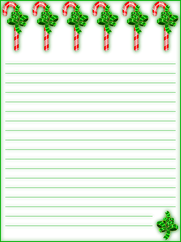 Free Printable Christmas Stationery Free Printable Lined Christmas Stationery Holiday Money