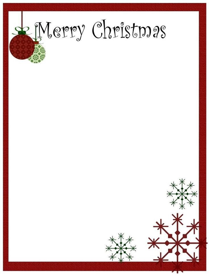 Free Printable Christmas Stationery Printable Christmas Stationery to Use for the Holidays