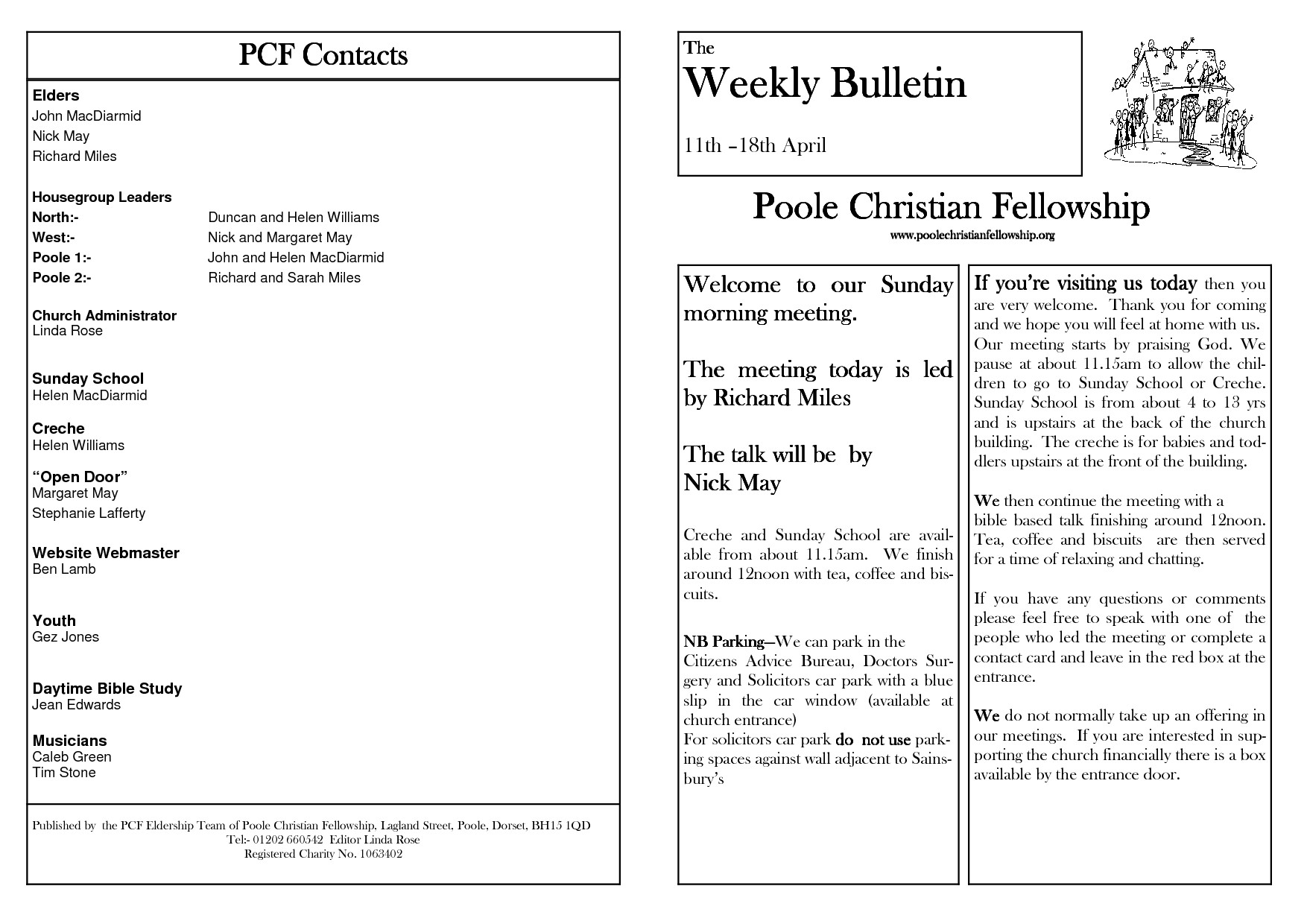 Free Printable Church Bulletin Templates Church Bulletin Templates