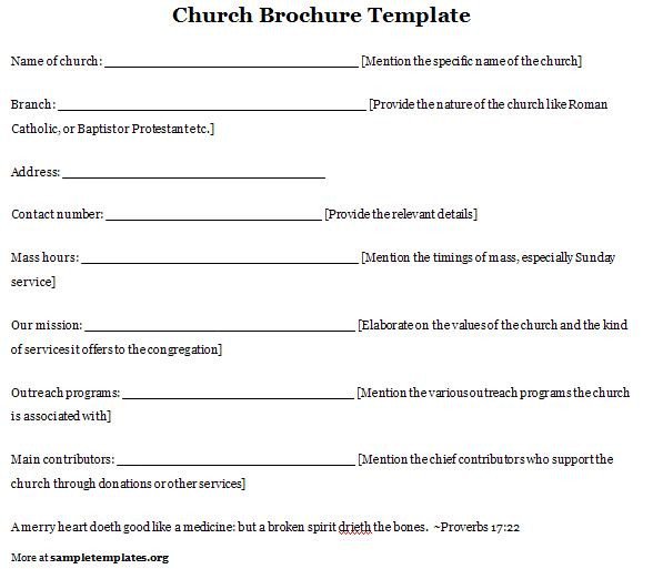 Free Printable Church Program Templates Church Program Template