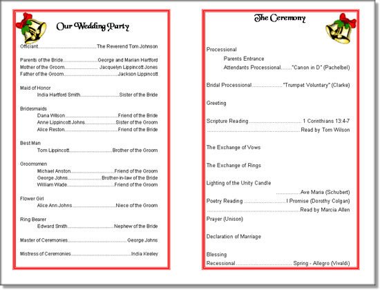 Free Printable Church Program Templates Church Program Template